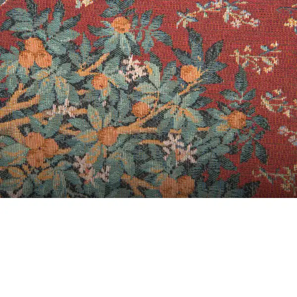 Charlotte Home Furnishing Inc. France Table Runner - 35 in. x 14 in. William Morris | Orange Tree II French Table Mat