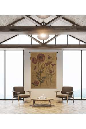Flanders Poppies III European Tapestry