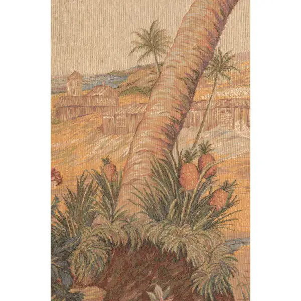 L'Oasis Carre Square French Wall Tapestry Tropical & Exotic Scenery Tapestries