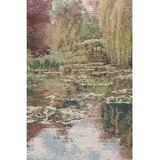 Monet Horizontal Belgian Tapestry Wall Hanging - 39 in. x 24 in. Cotton/Viscose/Polyester by Claude Monet | Close Up 2