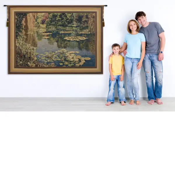 Lake Giverny With Border european tapestries
