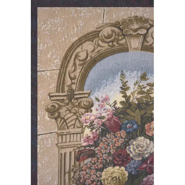 Floral Arch Belgian Tapestry Wall Hanging Floral & Still Life Tapestries