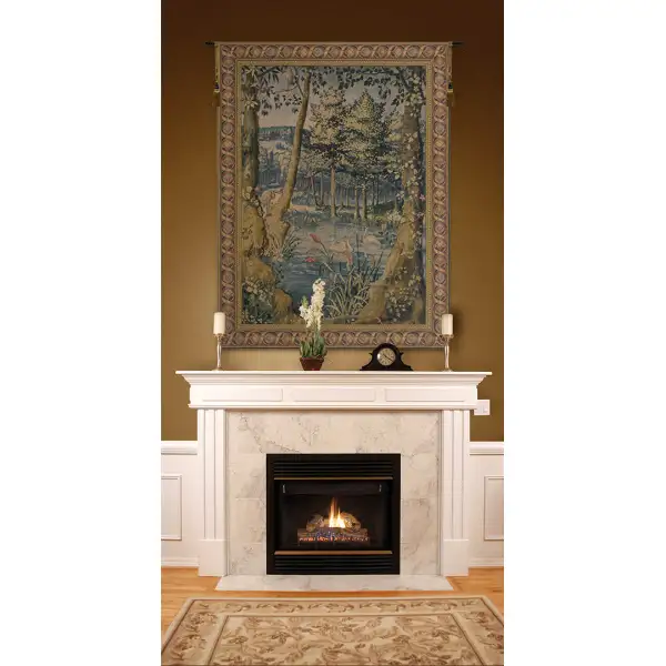 Forest Belgian Tapestry Wall Hanging Landscape & Lake Tapestries