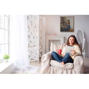 Servant Girl Belgian Tapestry Wall Hanging