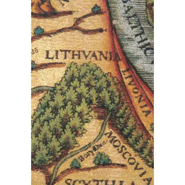 Ptolemaeus Map Belgian Tapestry Wall Hanging Map Tapestries
