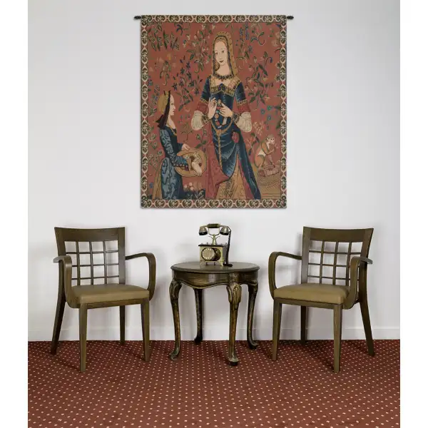 The Smell II Belgian Tapestry Wall Hanging Medieval Tapestries