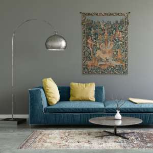 Licorne A La Fontaine French Tapestry Wall Hanging