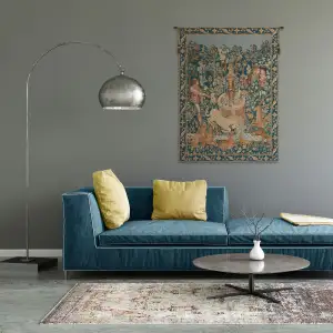 Licorne A La Fontaine French Wall Tapestry