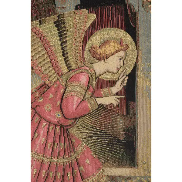 Annuniciation Italian Tapestry Madonna & Saint Tapestries