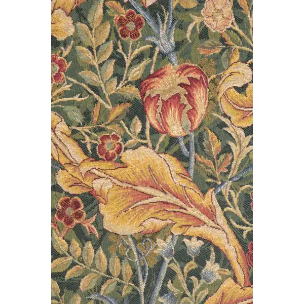 Acanthe Green Small French Wall Tapestry Aristolochia & Cabbage Leaf Tapestries
