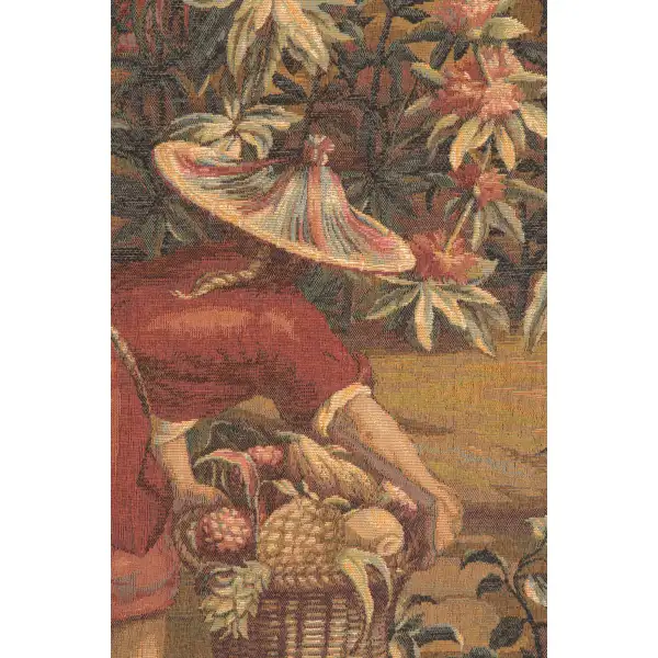 La Recolte Des Ananas French Wall Tapestry Tropical & Exotic Scenery Tapestries