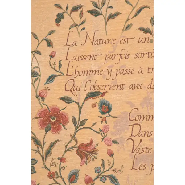 French Poem and Birds european tapestries