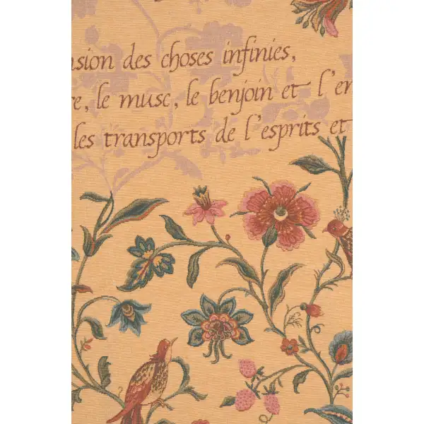 French Poem and Birds wall art