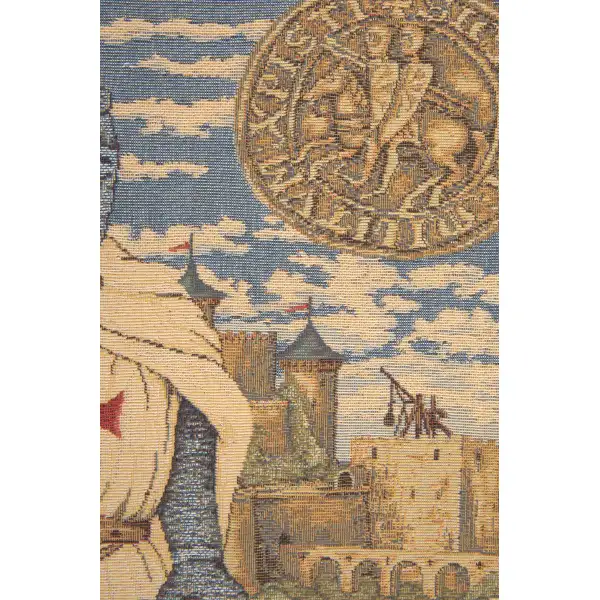 Templier Belgian Tapestry Wall Hanging Noble & Knight Tapestries