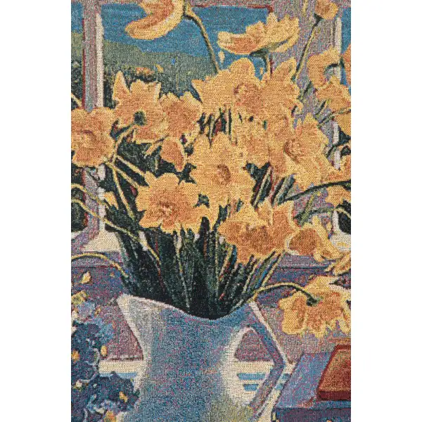 Yellow Daisies Fine Art Tapestry Floral Bouquet Tapestries