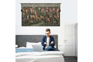 Verdure with Reindeer European Tapestry Wall Hanging