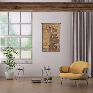 Accomplissement by Klimt II Belgian Tapestry Wall Hanging