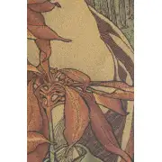 Mucha Rubis Belgian Tapestry Wall Hanging - 19 in. x 42 in. Cotton by Alphonse Mucha | Close Up 2