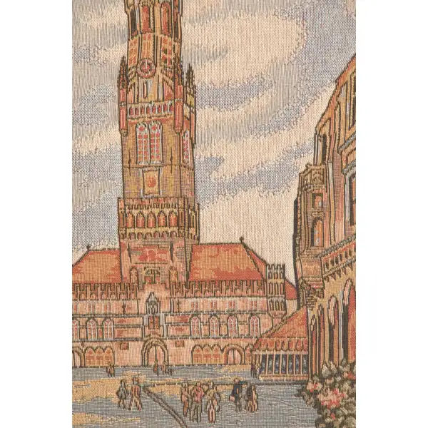 Views of Bruges I Belgian Tapestry Wall Hanging Famous Places