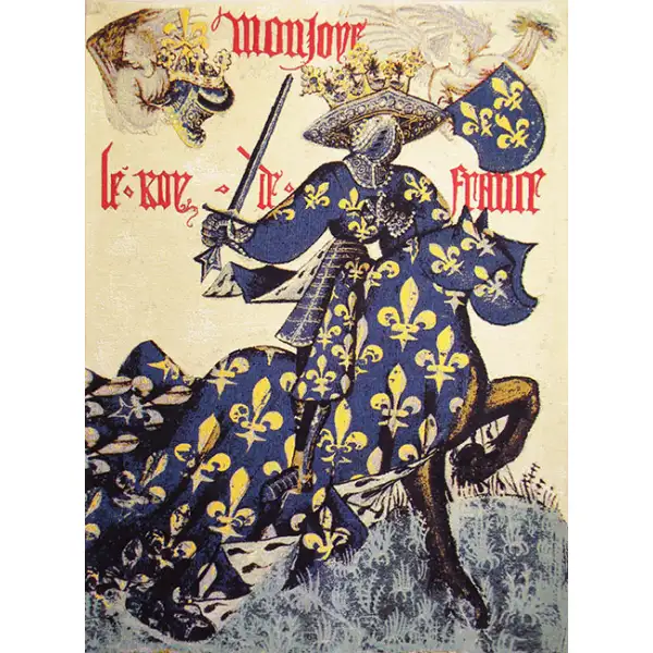 Roi De France Charles VII Belgian Tapestry Wall Hanging Battles & Tournaments