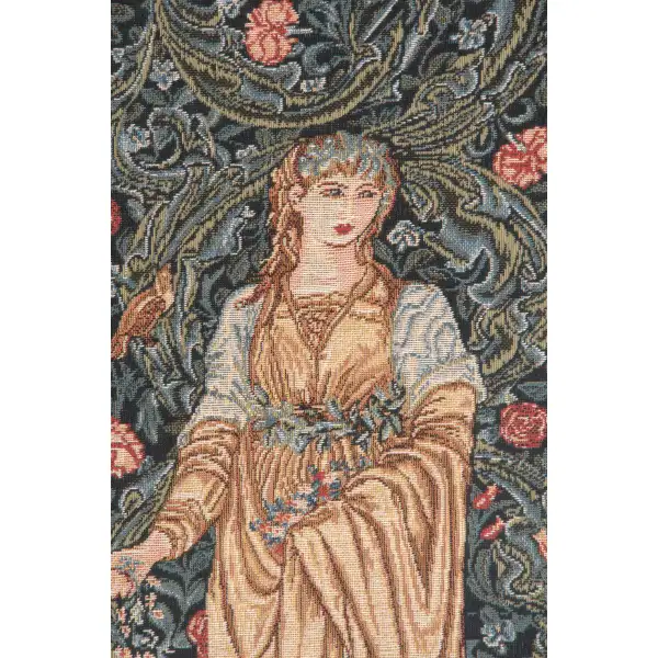 Flora without border Belgian Tapestry Wall Hanging Pre-Raphaelite Tapestries