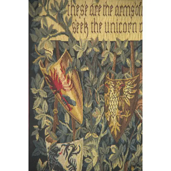 Heraldic Unicorn French Tapestry 18th & 19th Century Tapestries