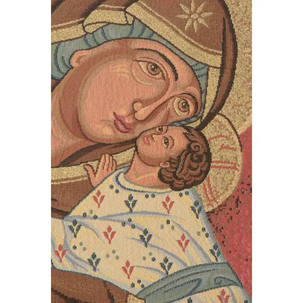 Icon Madonna Italian Tapestry Religious Tapestries