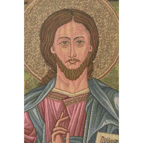 Christ Pantocrator Icon Italian Tapestry Religious Tapestries