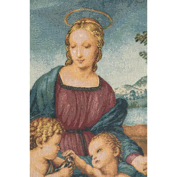 Madonna del Cardellino II Italian Tapestry Religious Tapestries