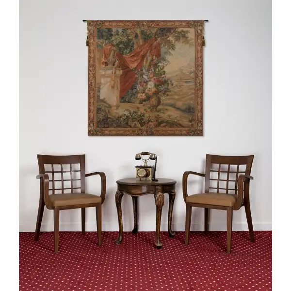 Bouquet Au Drape II French Wall Tapestry Art Tapestry
