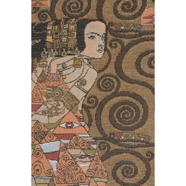 L'Attente Klimt a Gauche Or French Wall Tapestry Art Nouveau Tapestries