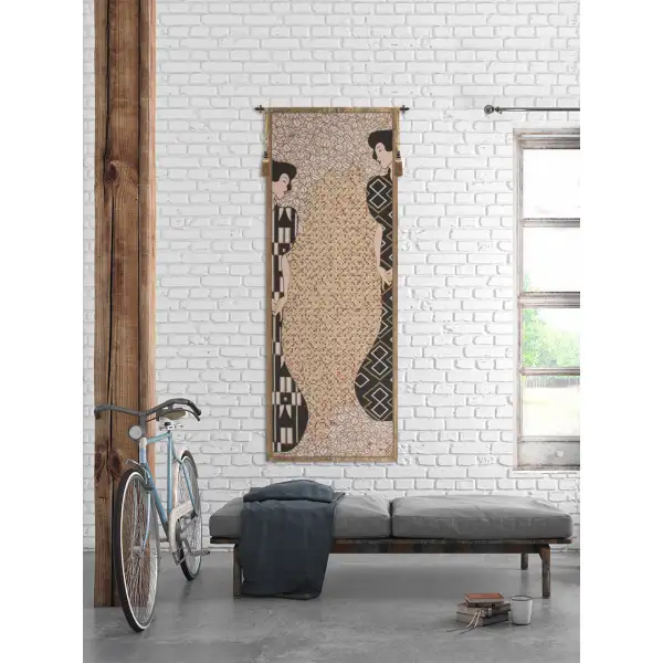 Klimt Silhouettes French Wall Tapestry Art Tapestry