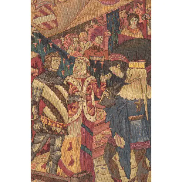 Le Tournai I Horizontal French Wall Tapestry Medieval Tapestries