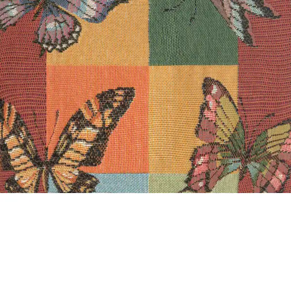 Assorted Butterflies Bolster Cushion - 35 in. x 10 in. Cotton by Charlotte Home Furnishings | Close Up 2