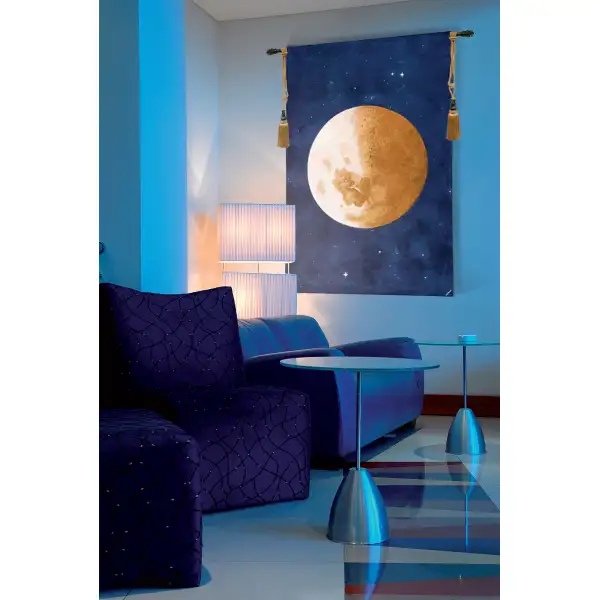 Lune Moon Belgian Tapestry Wall Hanging Contemporary Tapestries
