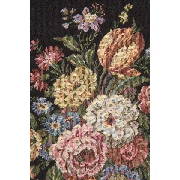 Floral Wallhanging with Loops Belgian Tapestry Wall Hanging Modern Floral Tapestries