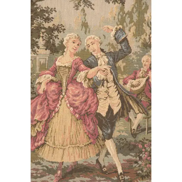 Society in the Park Belgian Tapestry Wall Hanging Classical & Pastoral Tapestries