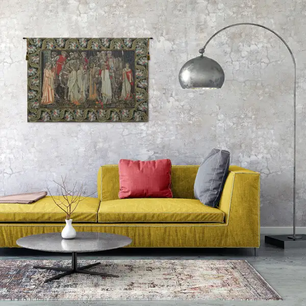 The Holy Grail  Belgian Tapestry Wall Hanging Medieval Tapestries