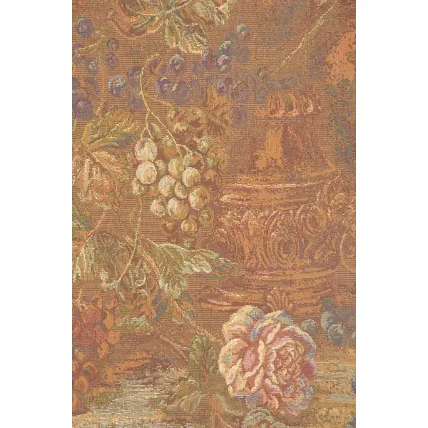 Bouquet with Grapes Red european tapestries