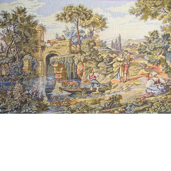 Traghetto Ferry Crossing Italian Tapestry Classical & Pastoral Tapestries