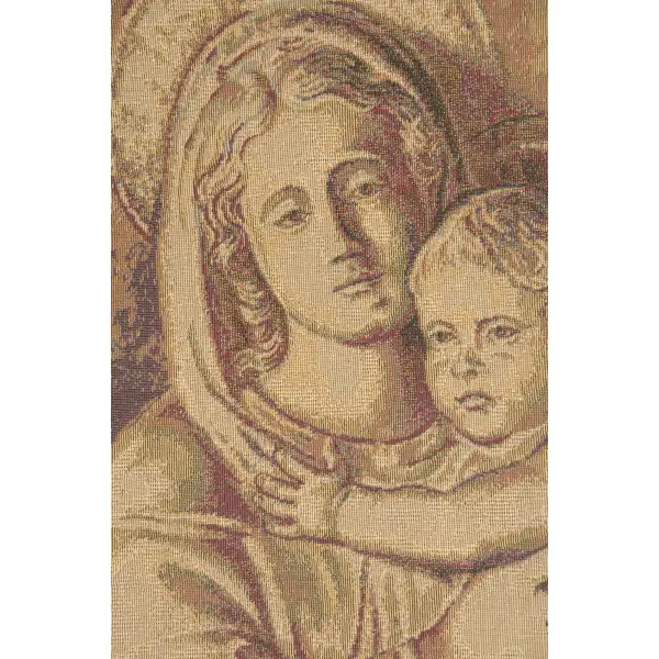 Madonna And Child European Tapestries - 17 in. x 26 in. Cotton/Viscose/Polyester by Charlotte Home Furnishings | Close Up 1