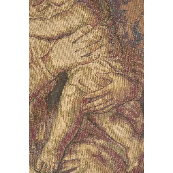 Madonna And Child European Tapestries - 17 in. x 26 in. Cotton/Viscose/Polyester by Charlotte Home Furnishings | Close Up 2