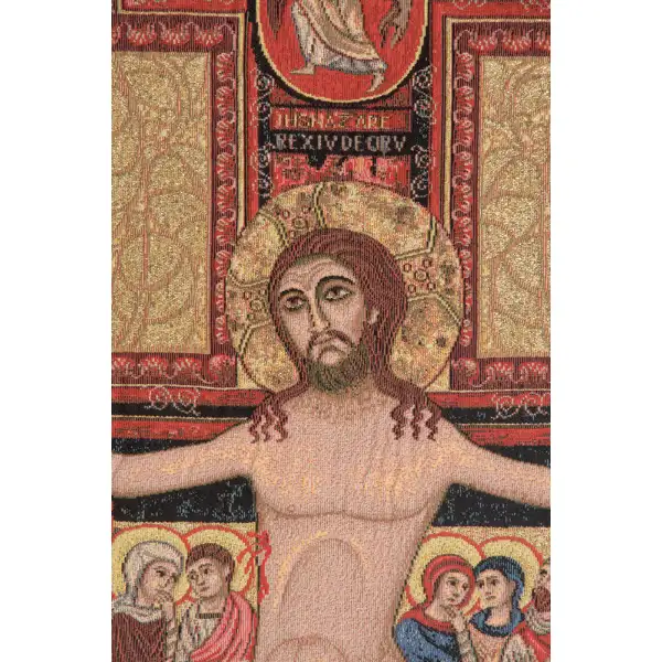 Crucifix of St. Damian Italian Tapestry Religious Tapestries