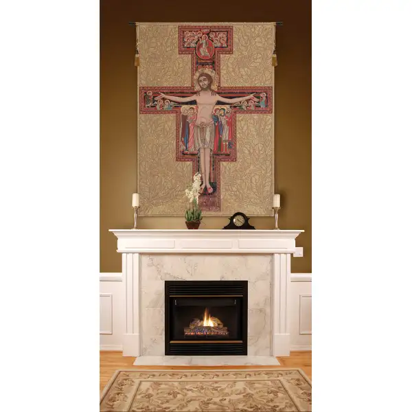 Crucifix of St. Damian Italian Tapestry Art Tapestry