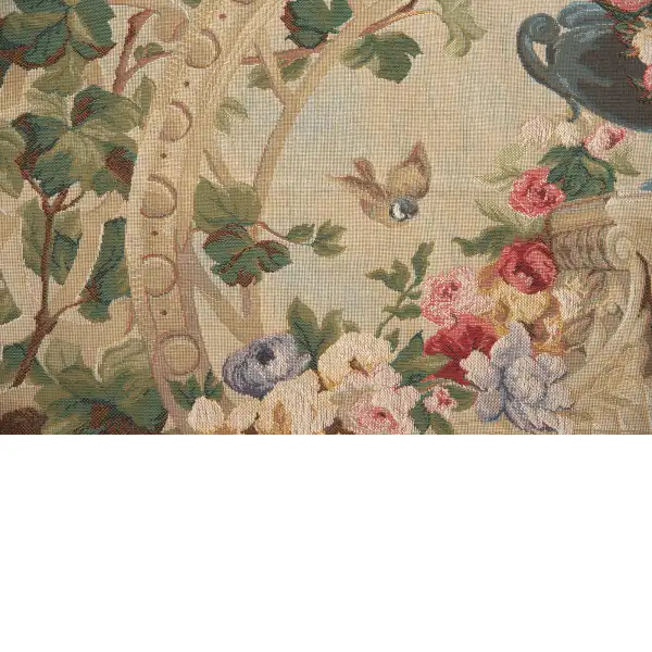 Beauvais Green Leaves French Wall Tapestry Leaf & Foliage Tapestries