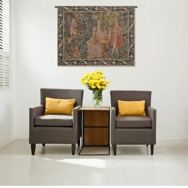 Dame A Lorgue French Wall Tapestry Medieval Tapestries