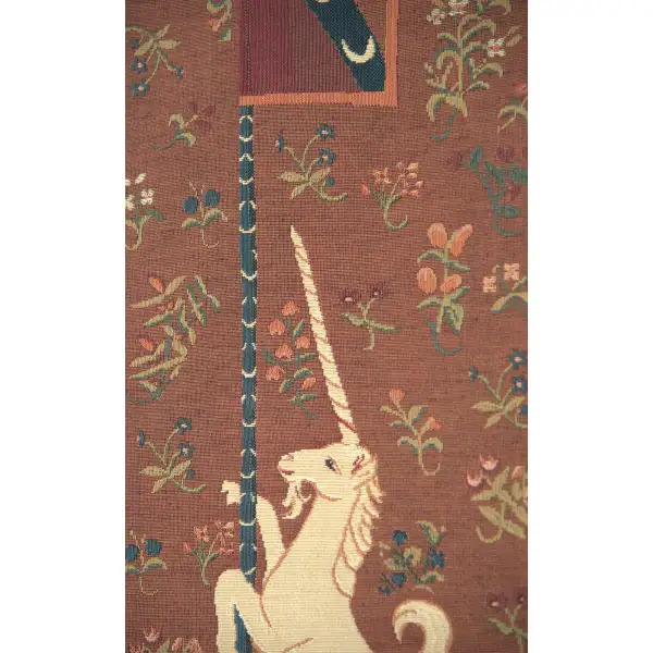 Lion and Unicorn tapestry table mat