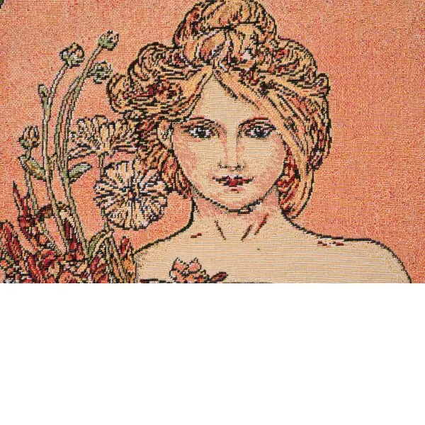 Mucha Spring I tapestry pillows