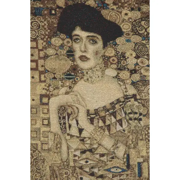 Portrait of Adele Bloch Bauer by Klimt Belgian Tapestry Wall Hanging People