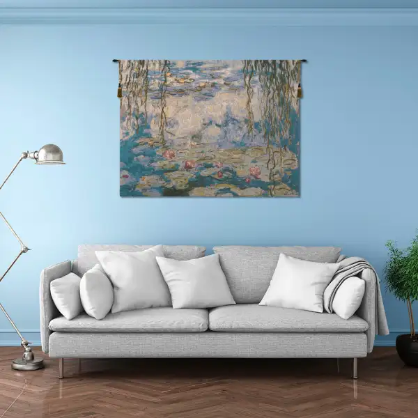 Water Lilies Les Nympheas Belgian Tapestry Wall Hanging Art Tapestry